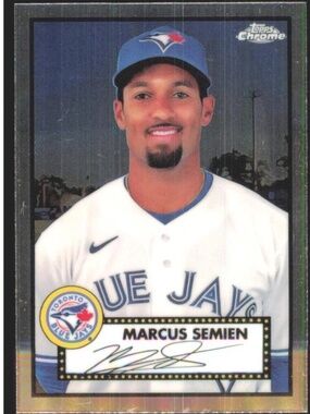 Marcus Semiem 2021 Topps Chrome Toronto Blue Jays Baseball Card